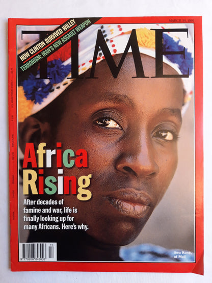 Time magazine Africa Rising Awa Kone of Mali Clinton 30.03.1998 30. März March 1998