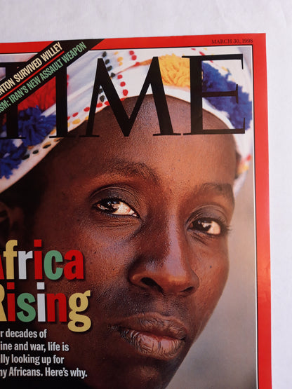 Time magazine Africa Rising Awa Kone of Mali Clinton 30.03.1998 30. März March 1998