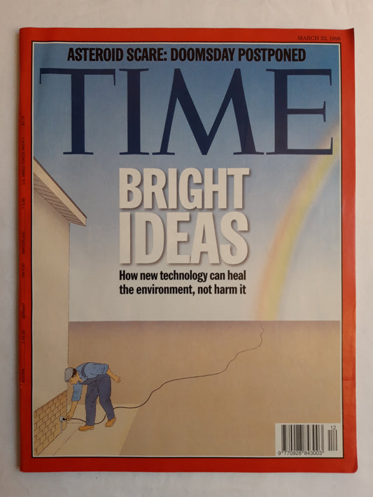 Time magazine Bright Ideas How new technology can heal the environment, not harm it Asteroid scare: doomsday postponed 23.03.1998 23. März March 1998