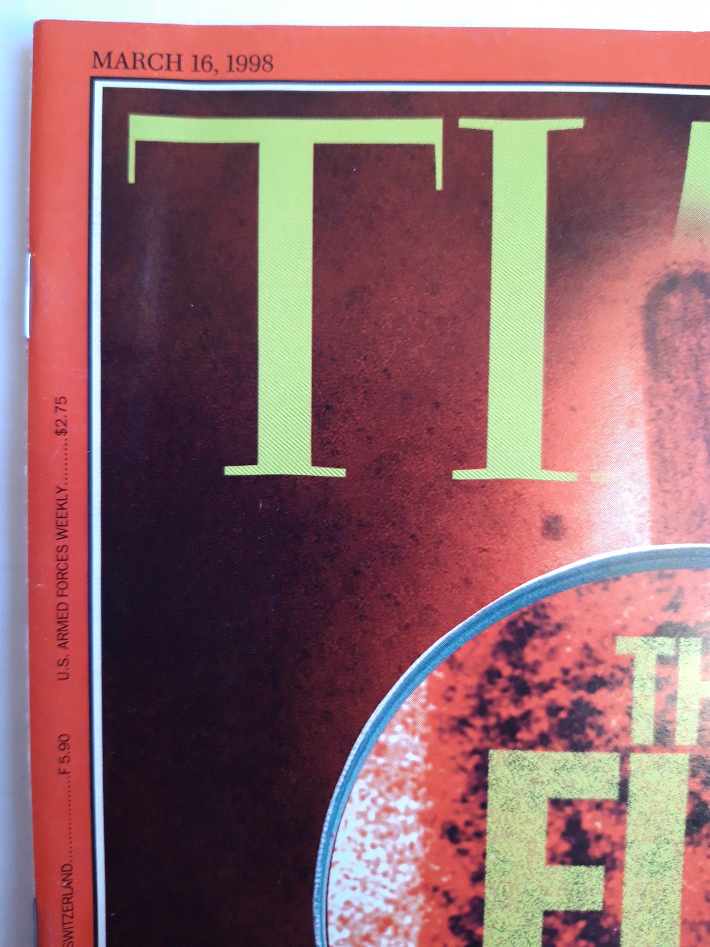 Time magazine The Flu Hunters Kosovo Another Balkan war? 16.03.1998 16. März March 1998