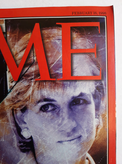 Time magazine Death of a princess Diana An Exclusive Account of Diana`s Final Days and Tragig End White House Woes The Clinton Crisis Deepens 16.02.1998 16. February 1998