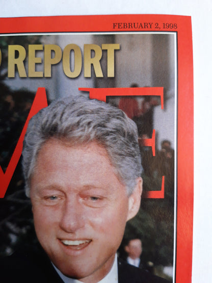 Time magazine Special Report Monica Lewinsky and Bill Clinton White HouseLawn Party The Day After The November 1996 Election The Sordid Tale that Imperils The U.S. President 02.02.1998 Februar 1998
