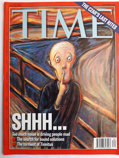 Time magazine Shhh... Tinnitus The czar`s last rites Munc Munch 27.07.1998 27. July Juli 1998