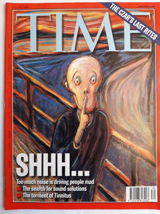 Time magazine Shhh... Tinnitus The czar`s last rites Munc Munch 27.07.1998 27. July Juli 1998
