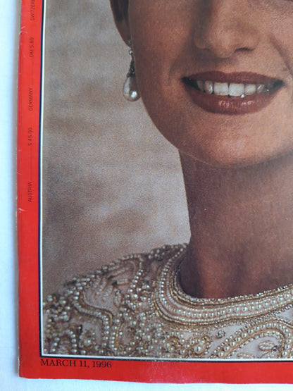 Time magazine It`s Over Princess Diana and Prince Charles Peace Gambit Fidel Castro 11.03.1996 11. März 11th March 1996