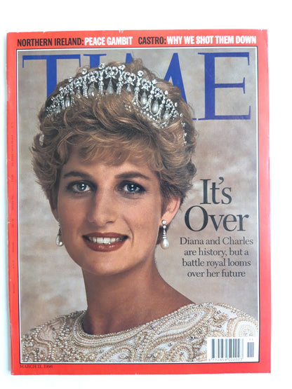 Time magazine It`s Over Princess Diana and Prince Charles Peace Gambit Fidel Castro 11.03.1996 11. März 11th March 1996