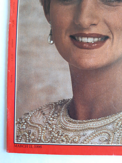 Time magazine It`s Over Princess Diana and Prince Charles Peace Gambit Fidel Castro 11.03.1996 11. März 11th March 1996