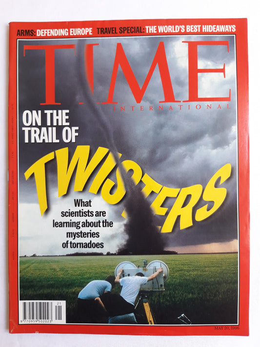Time magazine On the trail of Twisters What scientists are learning about the mysteries of tornadoes 20.05.1996 20. 20th May Mai 1996