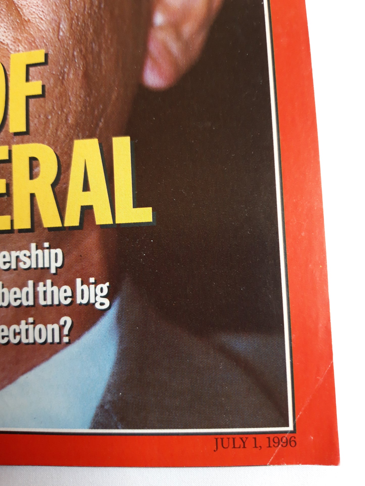 Time magazine Rise of the general Alexander Lebed Boris Yeltsin Russian election 01.07.1996 01st 01. July Juli 1996