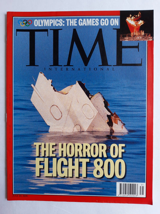Time magazine The horror of flight 800 Olympics:the games go on 29.07.1996 27. 29th July Juli 1996