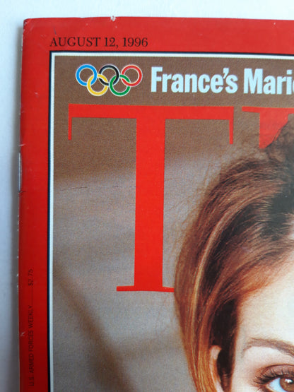 Time magazine Celine Dion The Divas of Pop Olympic songbird France`s Marie-Jose Perec Strikes Double Gold 12.08.1996 12. 12th August 1996