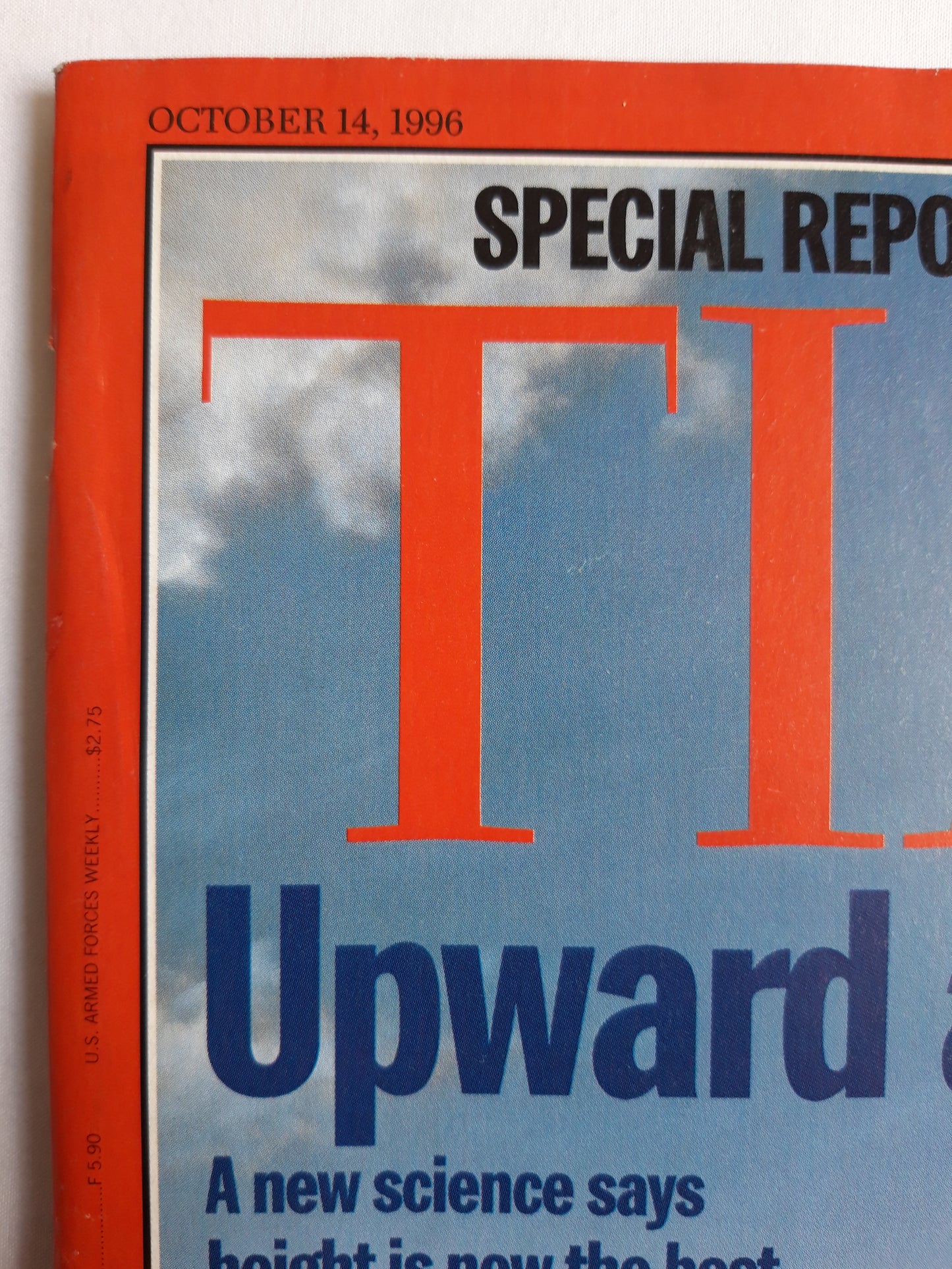 Time magazine Upward and Onward hight Autos in Top Gear 14.10.1996 14. Oktober 14th october 1996