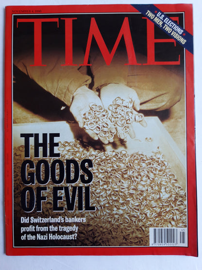 Time magazine The Goods of evil Switzerland bankers Nazi Holocaust U.S. Elections 04.11.1996 04. November 04th November 1996