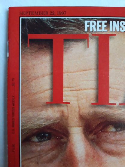 Time magazine it`s up to them The Prince and the Prime Minister must chart a new course for Britain and the Monarchy Diana`s death: New revelations Time digital 22.09.1997 22th 22. September 1997