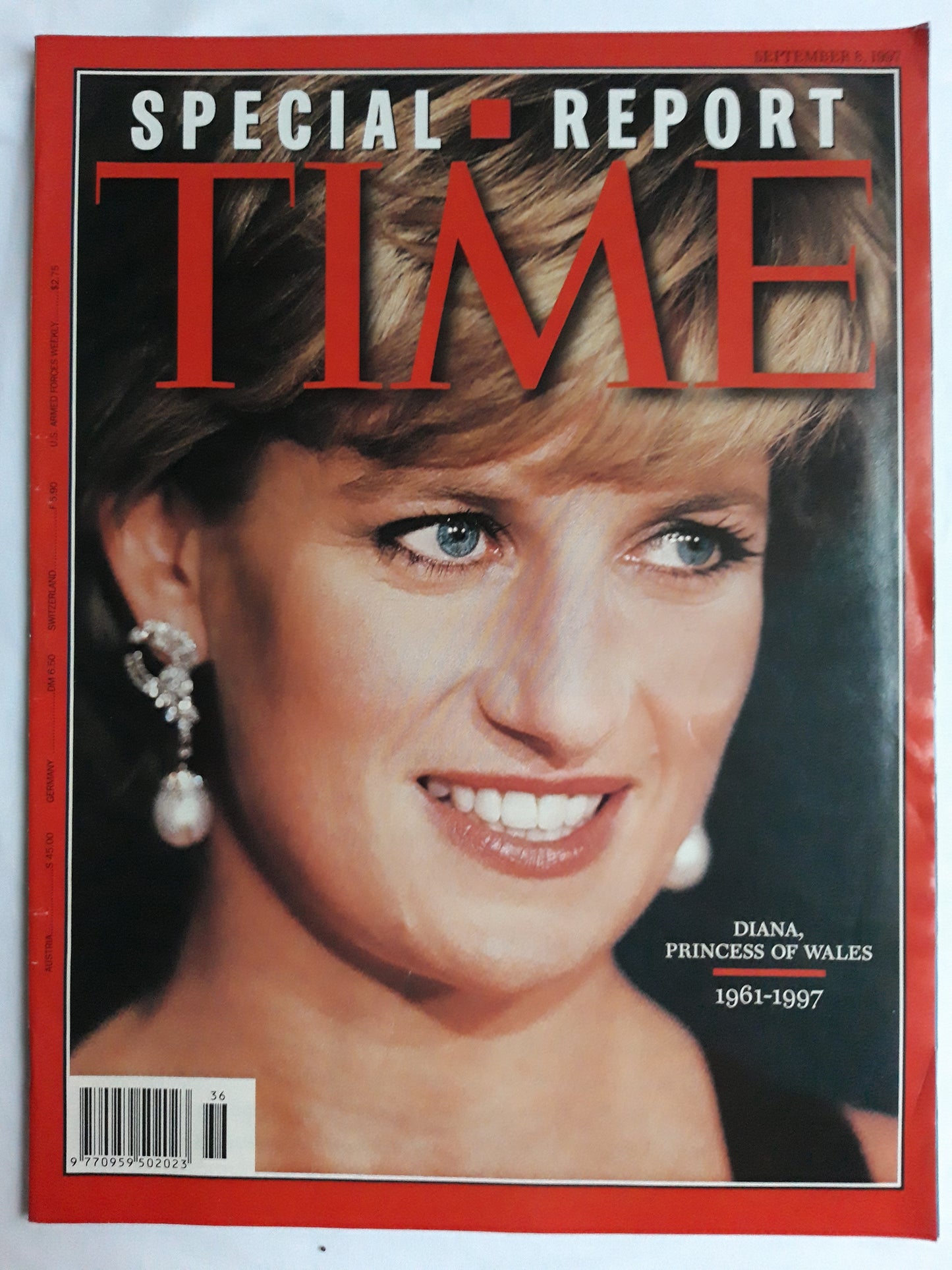 Time magazine Special report Diana Princess of Wales 1961-1997 08.09.1997 08th 08. September