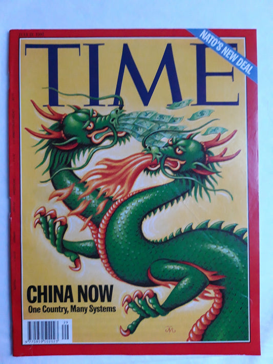 Time magazine China now One Country Many Systems NATO`s new deal 21.07.1997 21th 21. July 1997