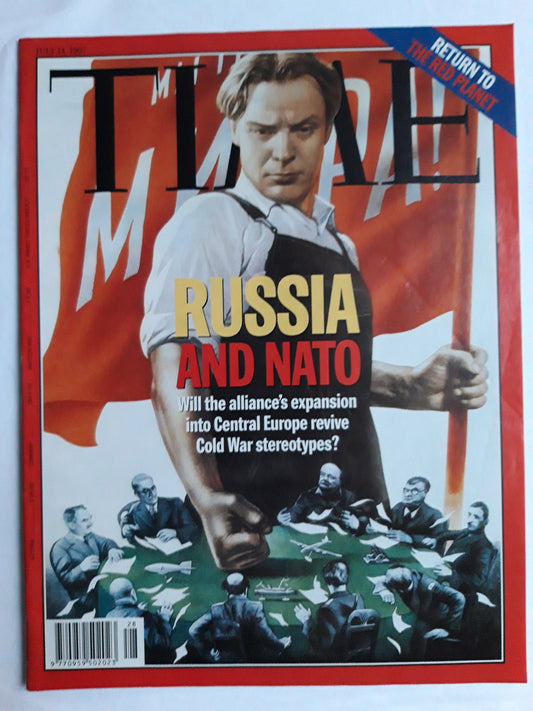 Time magazine Russia and NATO Will the alliance`s expansion into Central Europe revive Cold War stereotypes? Return to the red planet 14.07.1997 14th 14. July Juli 1997
