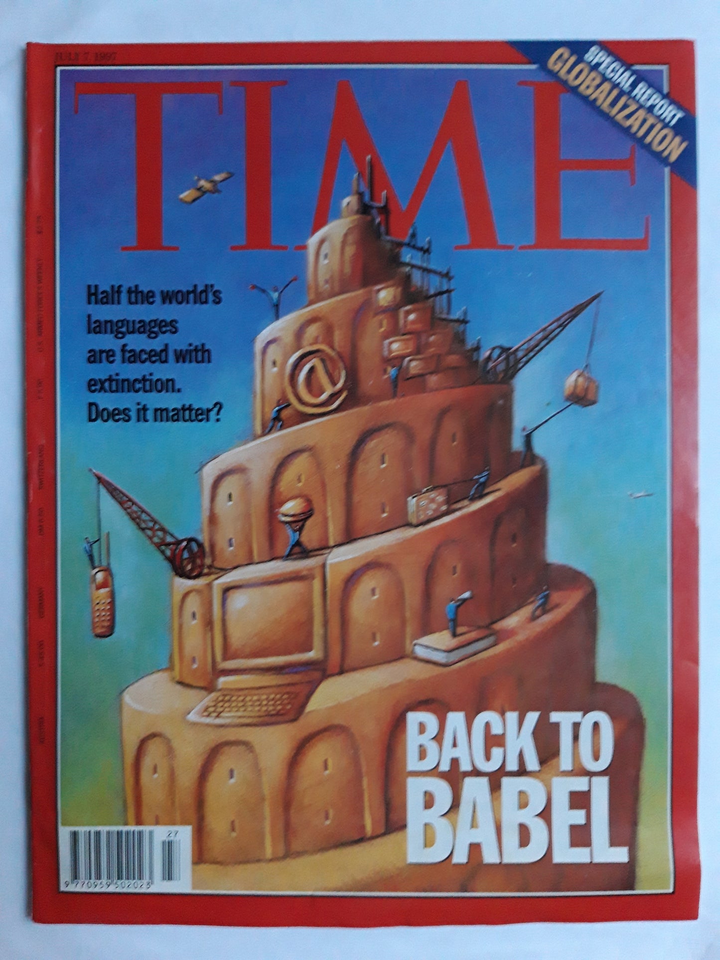 Time magazine Back to Babel Haft the world`s languages are faced with extinction. Does it matter? Glabalization 07.07.1997 07th 07. July Juli 1997