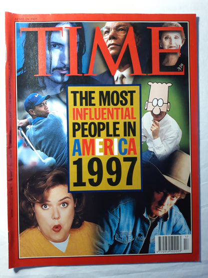 Time magazine The most influential people in America 1997 Roseann Rosie O'Donnell Tiger Woods Madeleine Albright 28.04.1997 28th 28. April 1997