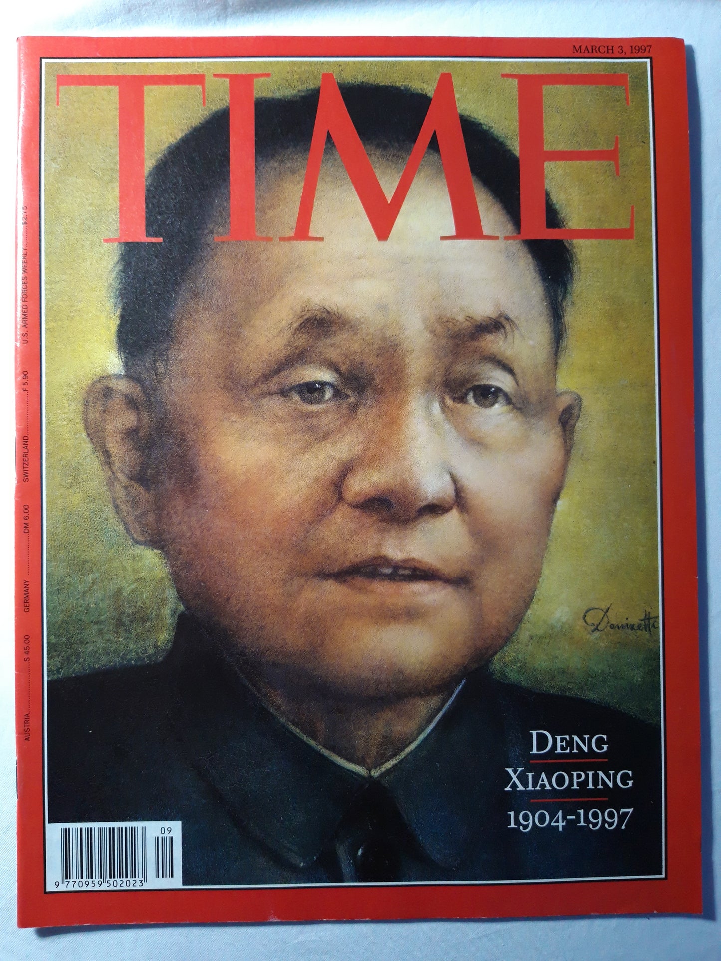Time magazine Deng Xiaoping 1904-1997 03.03.1997 3rd March 3.März 1997
