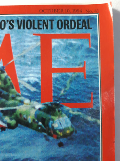 Time magazine The cruel sea Hundreds perish in the frigid Baltic - a disaster that should not have happened India´s spreading plague Mexico`s violent ordeal No.41 10.10.1994 10th October Oktober 1994