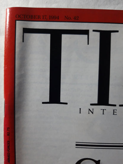 Time magazine Sex in America Suprising news from the most important survey since th Kinsey Report The CIA in Haiti Death by cult No. 42 17.10.1994 17th October Oktober 1994