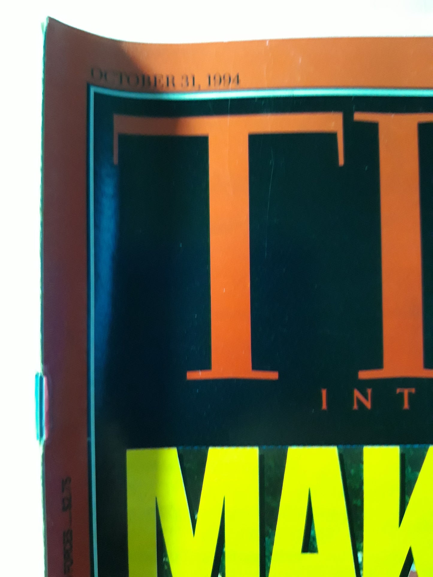 Time magazine Making war on peace Hamas strikes at Israel and Arafat´s P.L.O. Charles & Di Royal pains No. 44 31.10.1994 31st 31. Oktober October 1994