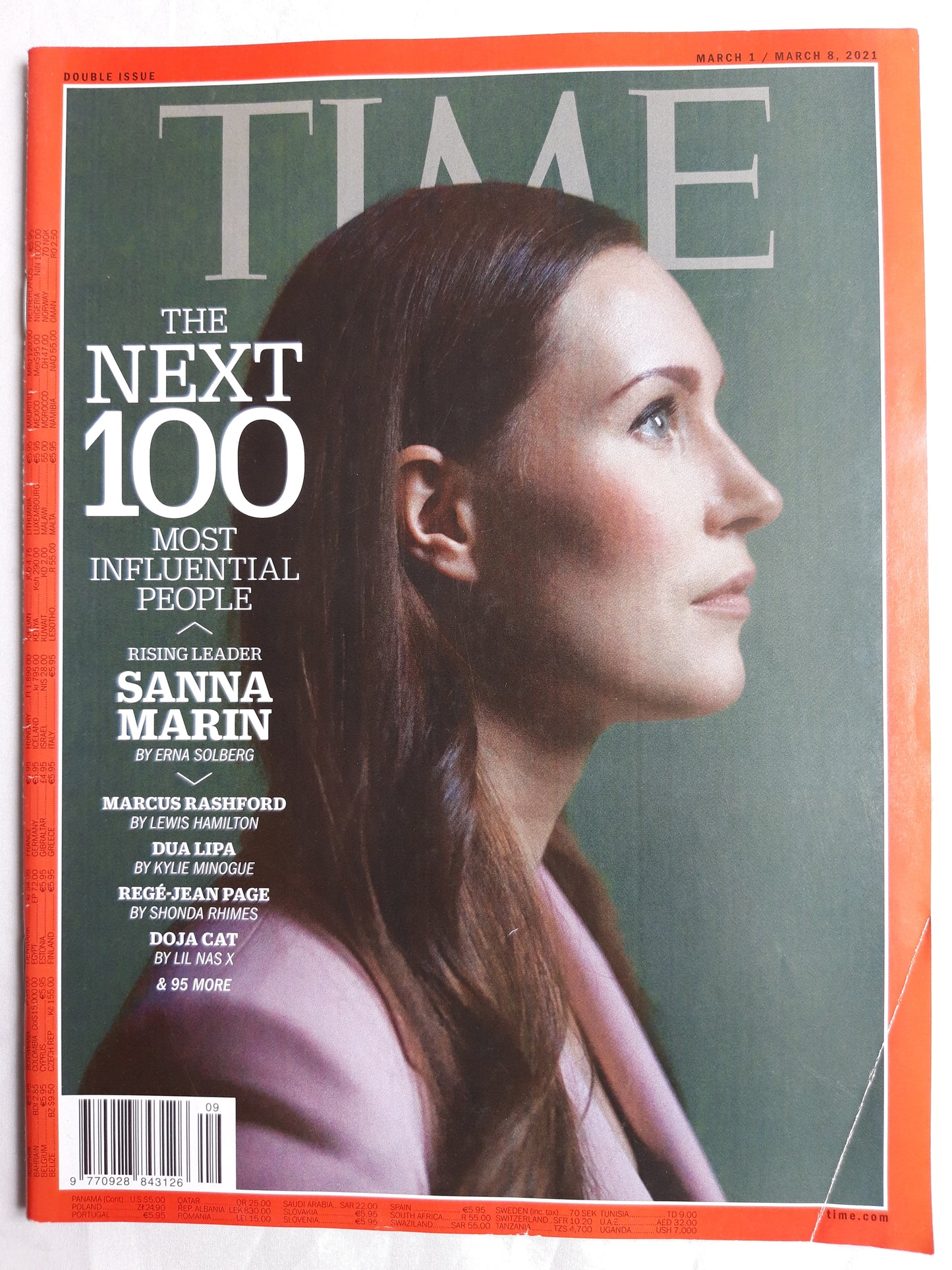 Time magazine The next 100 most influential people Sanna Marin 01./08.03.2021 01st 08th 01. 08. März March 2021