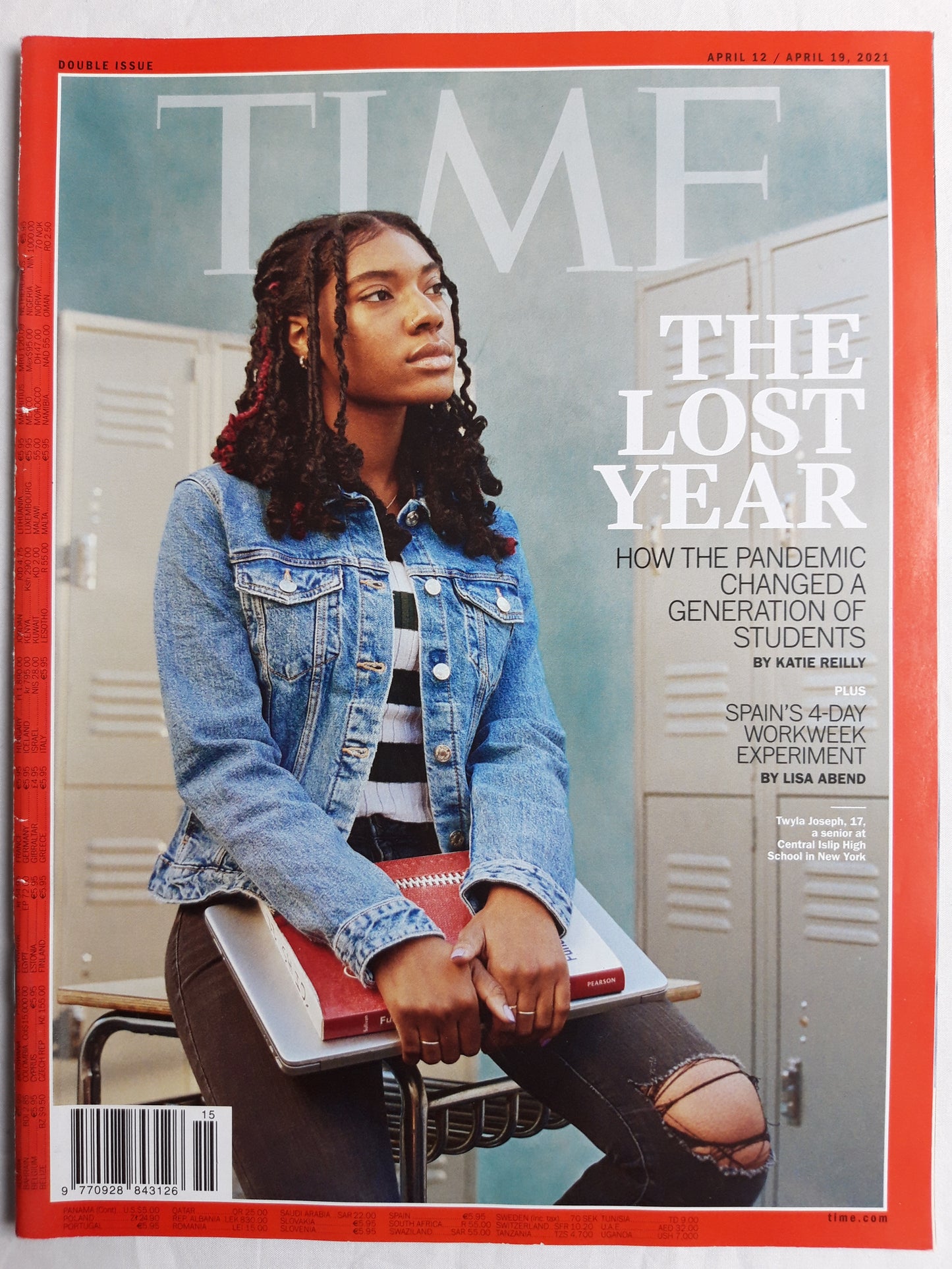 Time magazine The lost year How the pandemic changed a generation of students Spain`s 4 day workweek experiment Twyla Joseph  12./19.04.2021 12th/19th 12. / 19. April 2021
