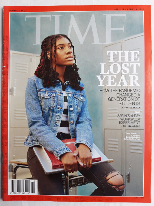 Time magazine The lost year How the pandemic changed a generation of students Spain`s 4 day workweek experiment Twyla Joseph  12./19.04.2021 12th/19th 12. / 19. April 2021
