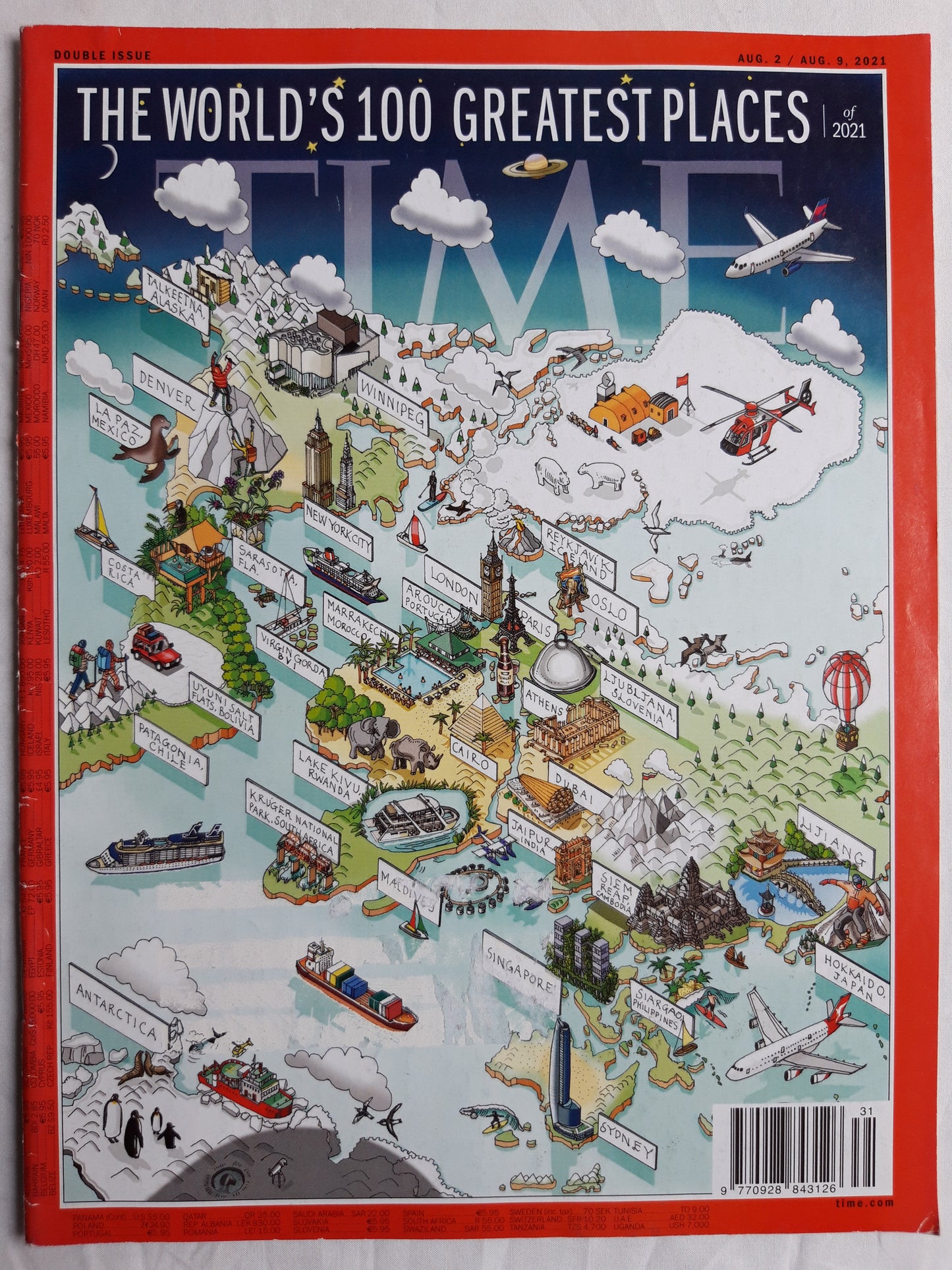 Time magazine The world`s 100 greatest places of 2021 02./09.08.2021 2nd/9th August 2021