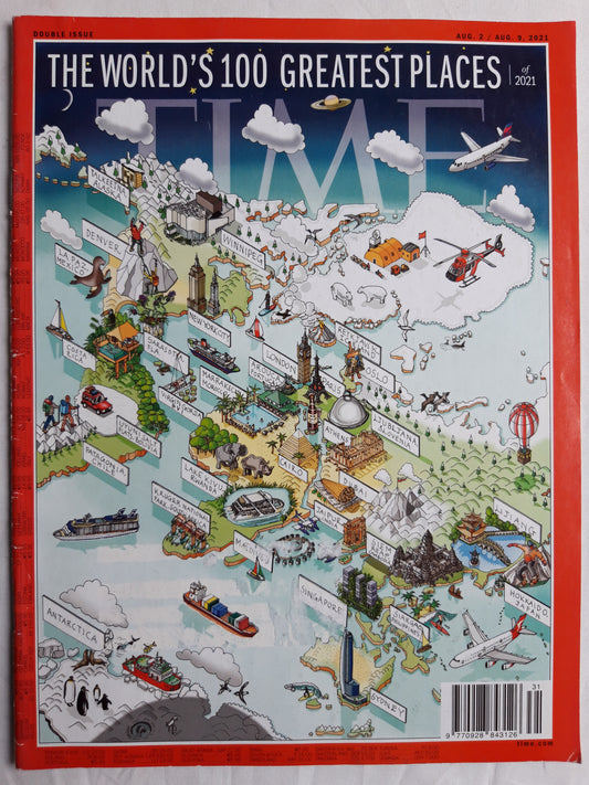 Time magazine The world`s 100 greatest places of 2021 02./09.08.2021 2nd/9th August 2021