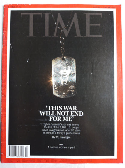 Time magazine This war will not end for me Sylvia Gutierrez A nation`s woman in peril 13./20.09.2021 13th 20th September 2021