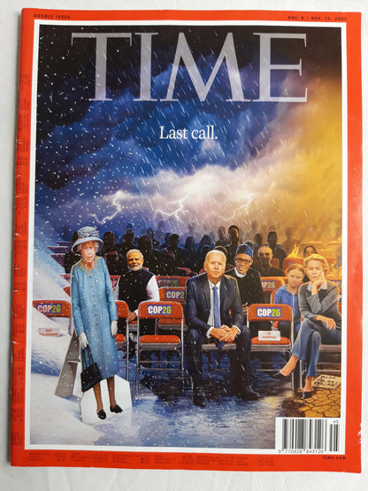 Time magazine Last call COP26 Queen Elisabeth Joe Biden Greta Thunberg Xi Jiping Jair Bolsonaro  Bla blah bla 08./15.11.2021 08th 15th November 2021
