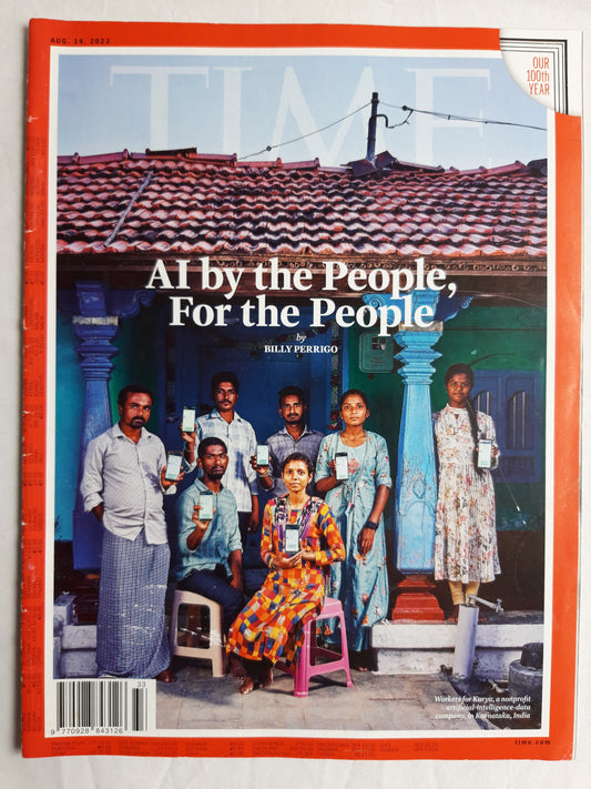 Time magazine AI by the People, For the People Workers for Karya a nonprofit artificial-intelligence-data compyny in Karnataka India 14.08.2023 14th August 2023