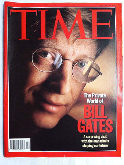Time magazine The Private World of Bill Gates A suprising visit with the man who is shaping our future 13.01.1997 13th 13. January 1997