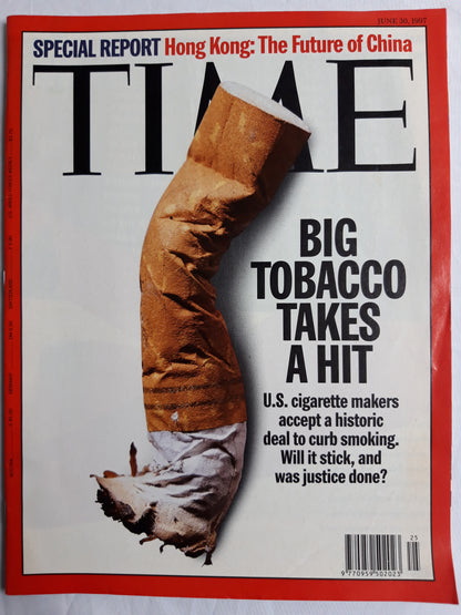 Time magazine Big tobacco takes a hit Hong Hong: The Future of China 30.06.1997 30. 30th Juni 1997