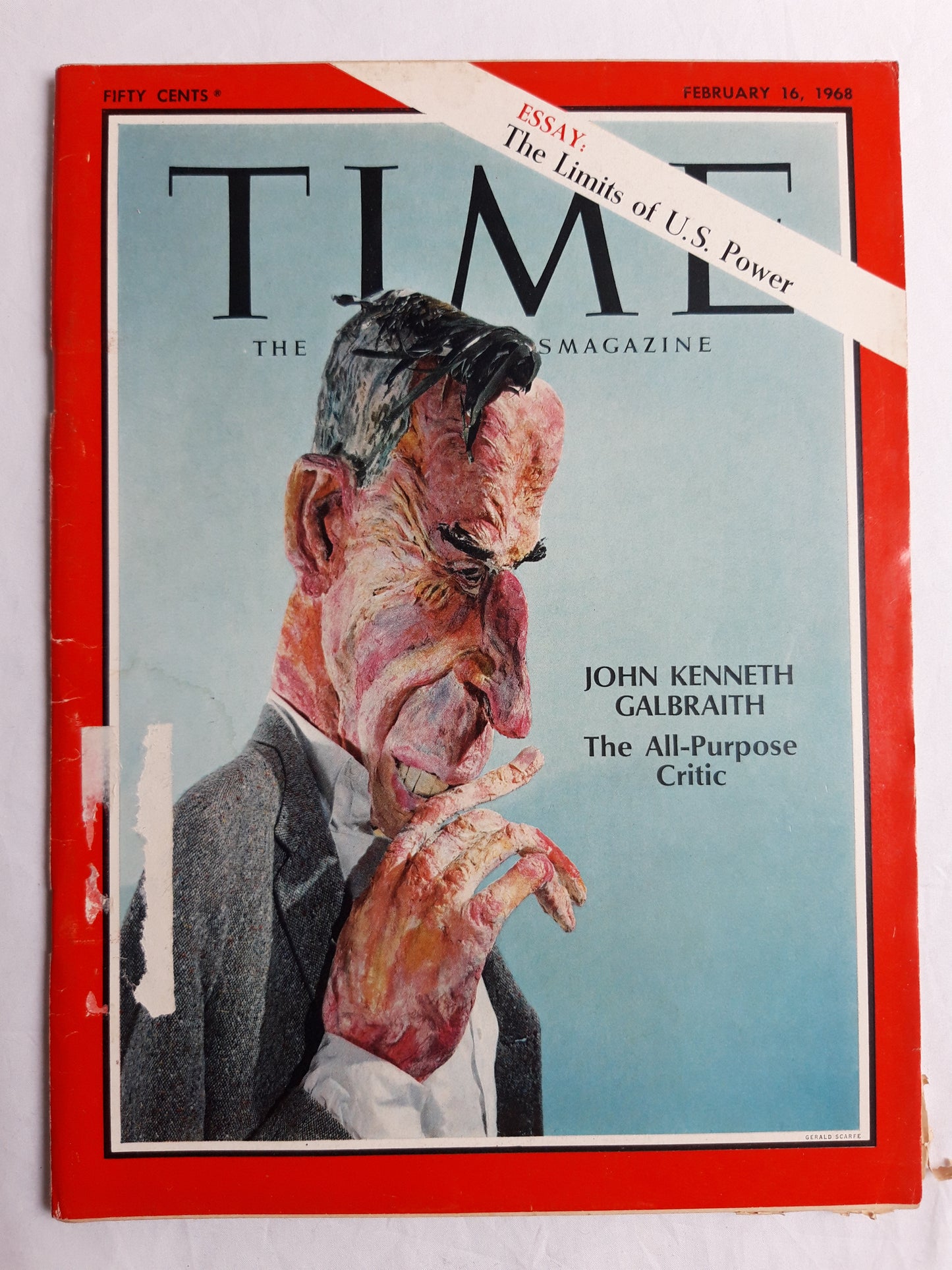 Time magazine John Kenneth Galbraith The All-Purpose Critic The Limits of U.S. Power 16.02.1968 16. 16th February 1968