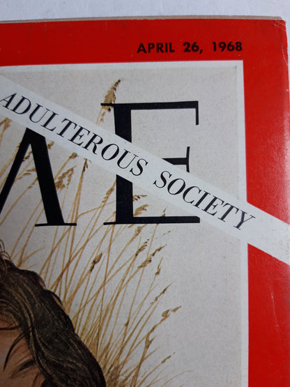 Time magazine Author John Updike The Adulterous Society  26.04.1968 26th 26. April 1968