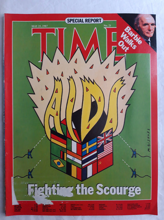 Time magazine Fighting the Scourge Klaus Barbie Walks Out 25.05.1987 25th 25 May Mai 1987 No. 21