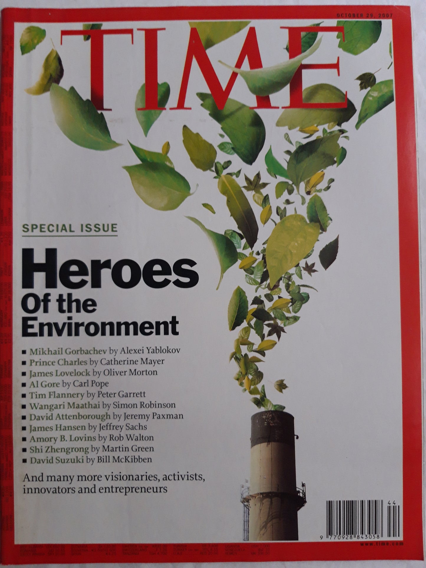 Time magazine Heroes of the Environment 29.10.2007 29th 29. Oktober 2007