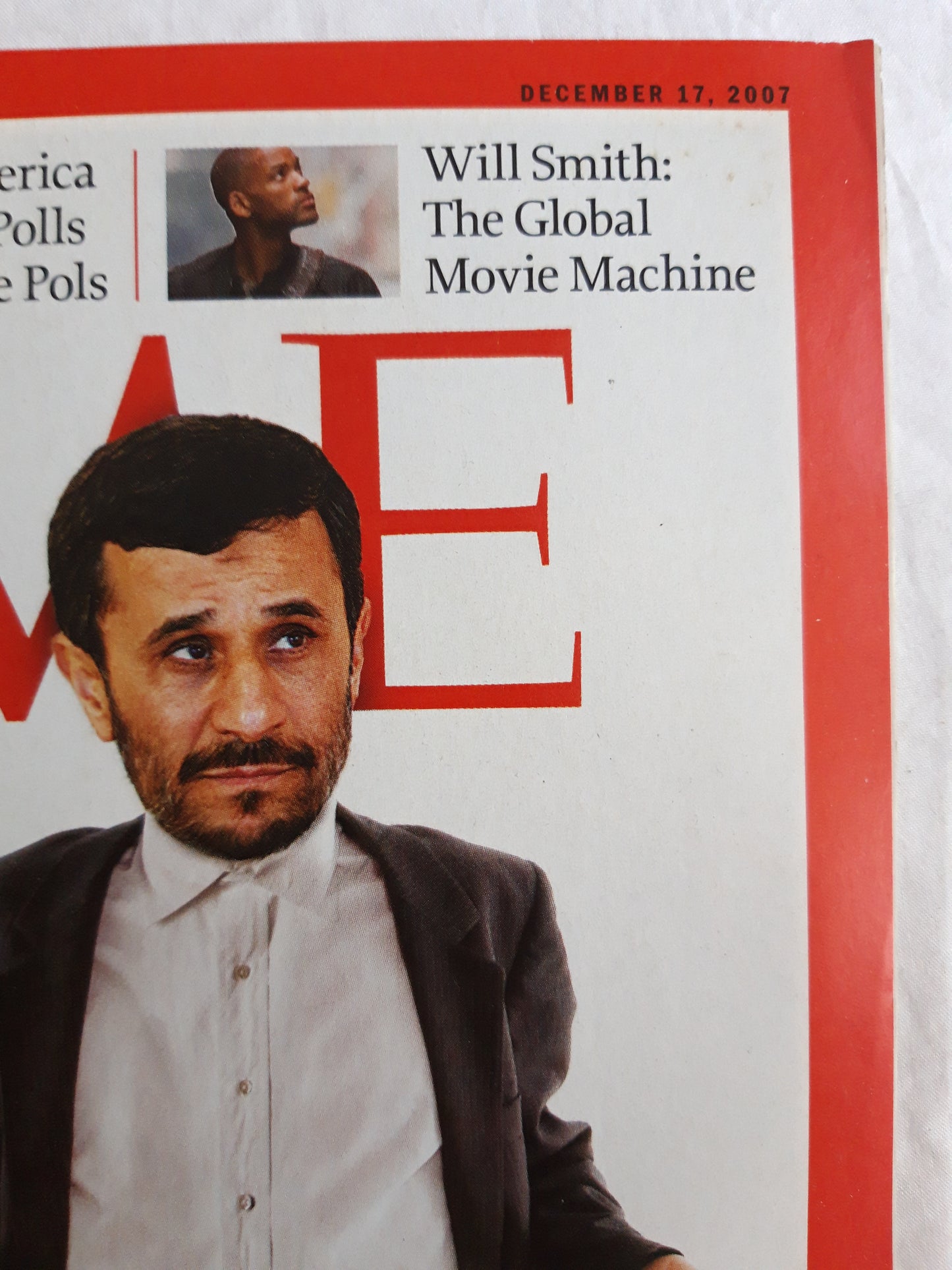Time magazine Now they tell us? White House Boris Johnson Will Smith Iran 17.12.2007 17th 17. Dezember December 2007
