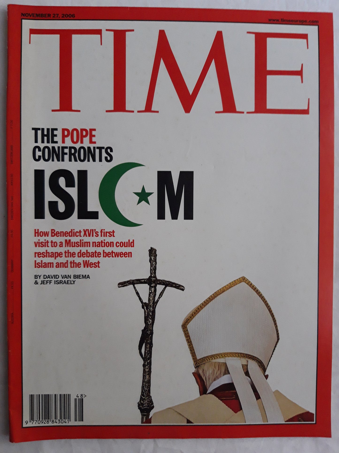 Time magazine The Pope confronts Islam How Benedict XVI`s first visit to a Muslim nation could reshape the debate between Islam and the West 27.11.2006 November 2006