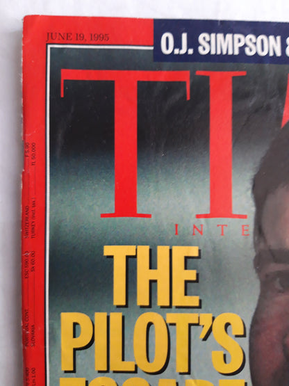 Time magazine The Pilot`s Escape  Bosnia Scott O´Grady O.J.Simpson &Unequal Justice 19.06.1995 Juni 1995