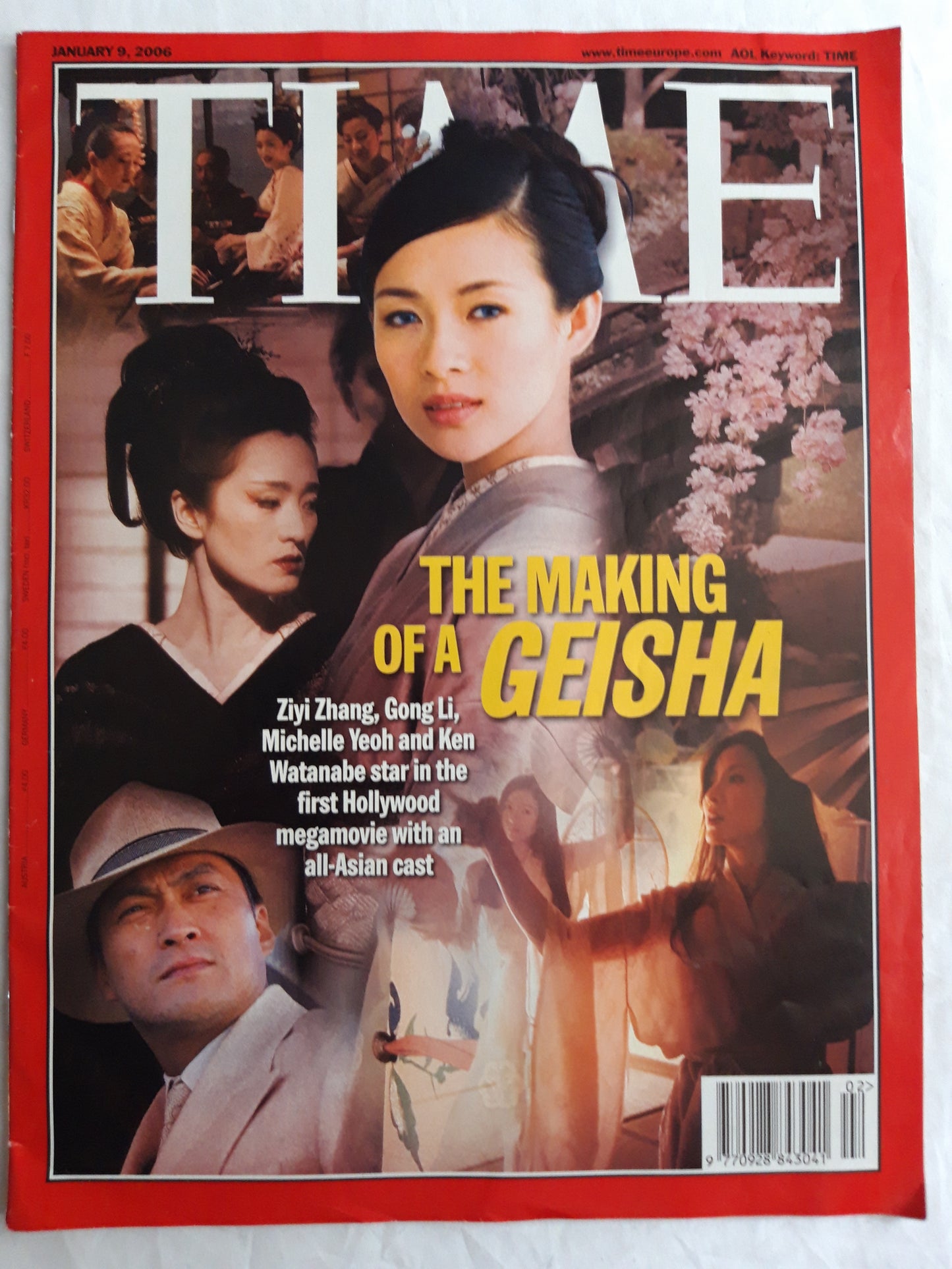 Time magazine The making of a Geisha Ziyi Zhang Gong Li Michelle Yeoh Ken Watanabe First Hollywood megamovie with all-Asian cast 09.01.2006 January 2006