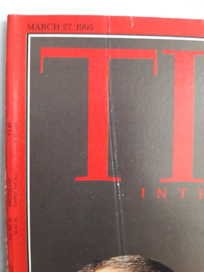 Time magazine on with the Show Jurassic Park, The Lion King Nirvana How to win an Oscar Steven Spielberg David Geffen Jeffrey Katzenberg Tony Blair Gathers Steam 27.03.1995 März 1995
