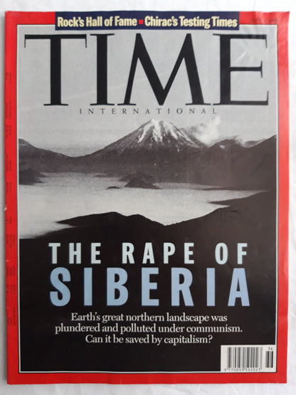 Time magazine The Rape of Siberia Can it be saved by capitalism Rock`s Hall of Fame Chirac`s Testing Times 04.09.1995 September 1995
