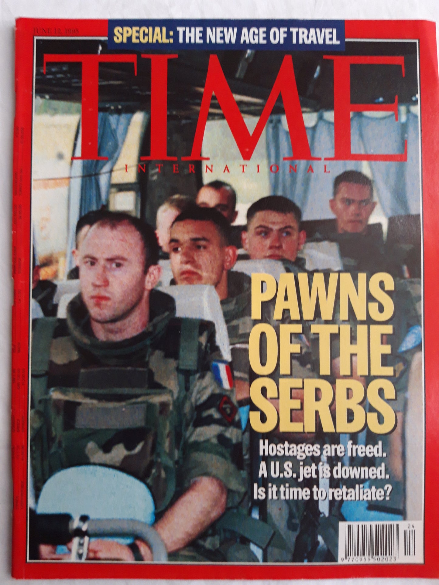Time magazine Pawns of the Serbs Hostages are freed A New Age of Travel 12.06.1995 Juni 1995