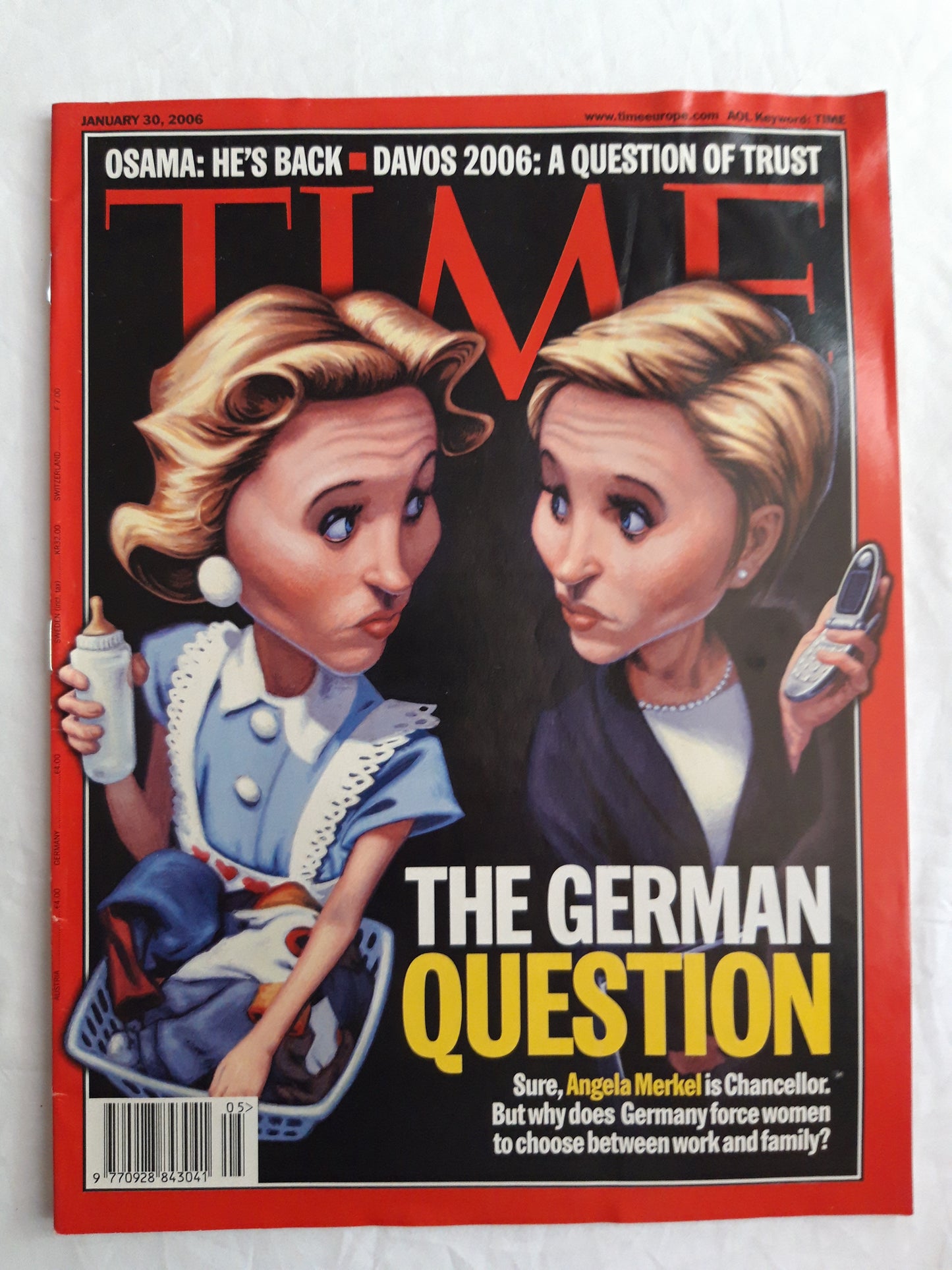 Time magazine The German Question Osama Davos 2006 30.01.2006 30th 30. January 2006
