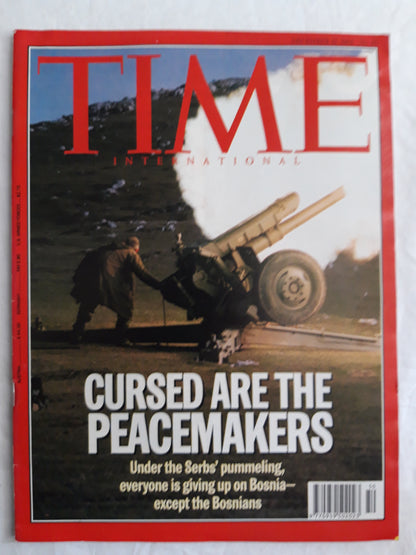 Time magazine Cursed are the peacemakers Serbs Bosnia 12.12.1994 12th 12. December Dezember 1994